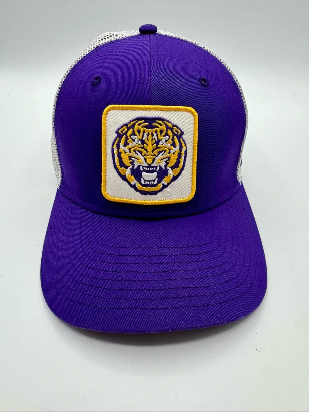 Nike LSU Tigers Classic 99 Trucker Snapback Hat Purple Throwback Logo